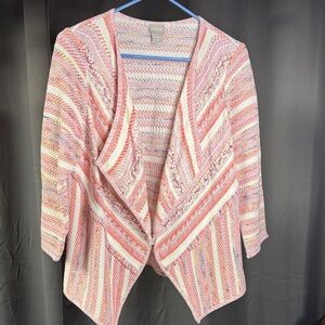 Chico's Multicolor Striped Cardigan